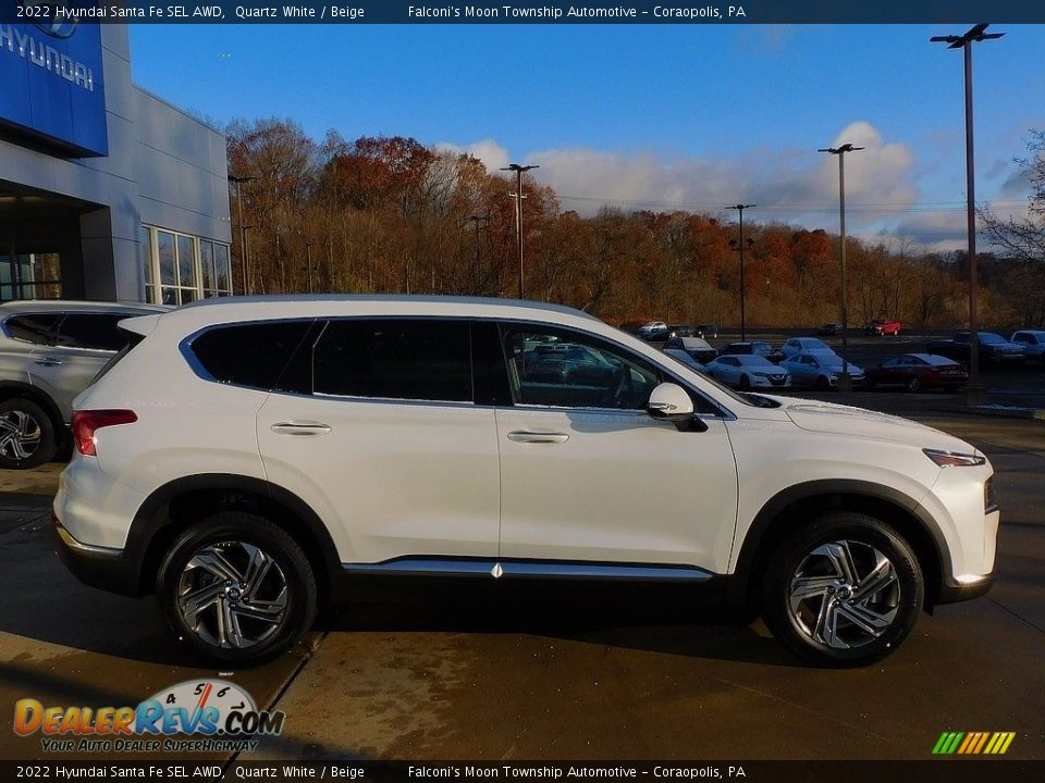 2022 Hyundai Santa Fe SEL AWD Quartz White / Beige Photo #1