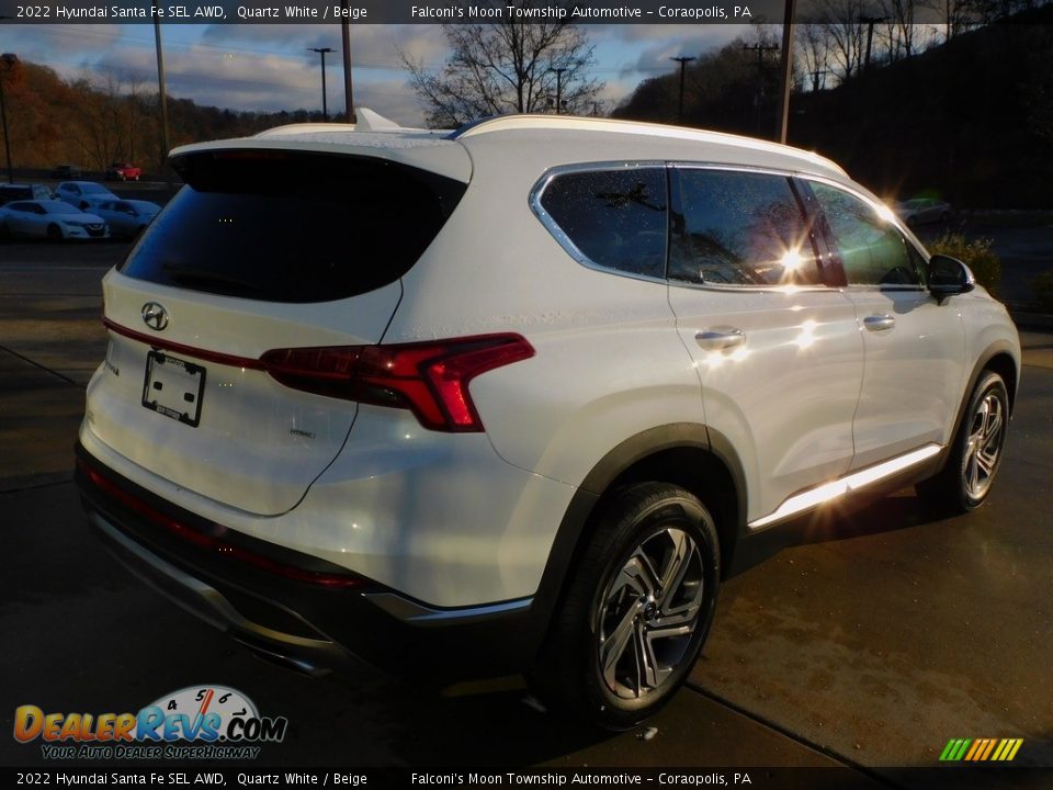 2022 Hyundai Santa Fe SEL AWD Quartz White / Beige Photo #2