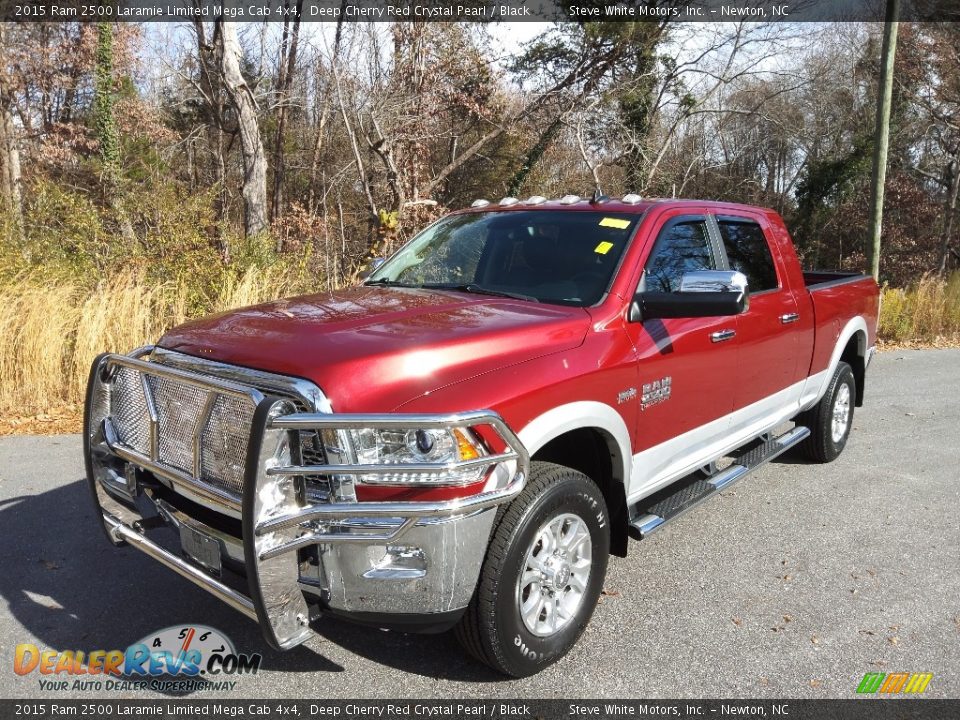 2015 Ram 2500 Laramie Limited Mega Cab 4x4 Deep Cherry Red Crystal Pearl / Black Photo #2