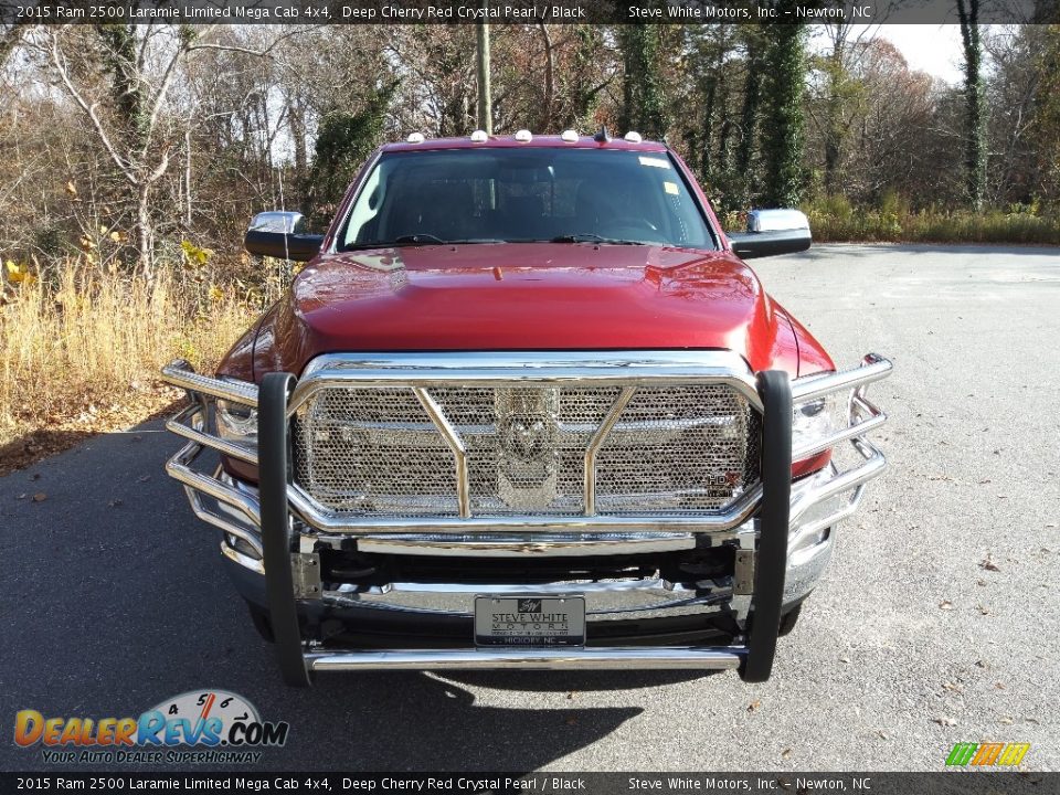 2015 Ram 2500 Laramie Limited Mega Cab 4x4 Deep Cherry Red Crystal Pearl / Black Photo #3