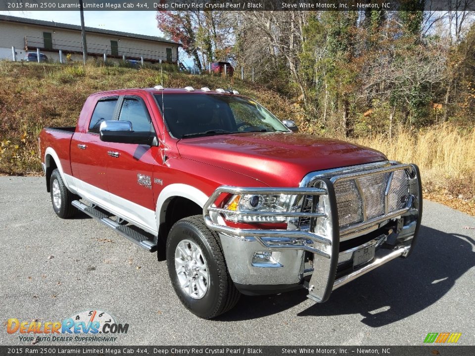 2015 Ram 2500 Laramie Limited Mega Cab 4x4 Deep Cherry Red Crystal Pearl / Black Photo #4