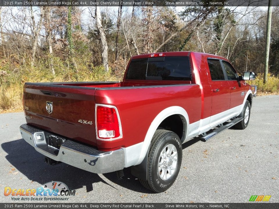 2015 Ram 2500 Laramie Limited Mega Cab 4x4 Deep Cherry Red Crystal Pearl / Black Photo #6