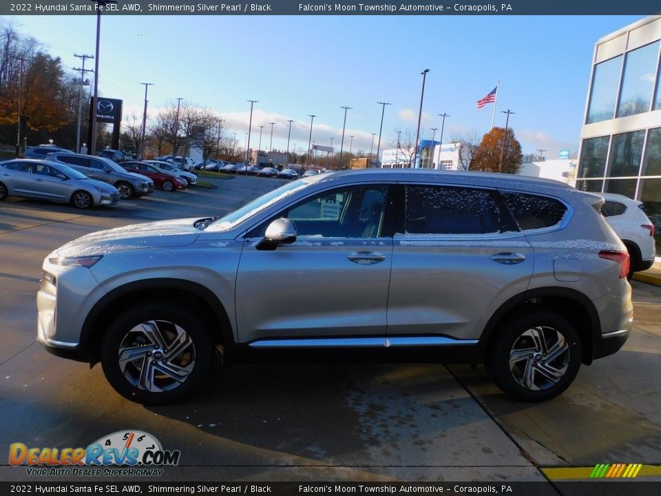 2022 Hyundai Santa Fe SEL AWD Shimmering Silver Pearl / Black Photo #6