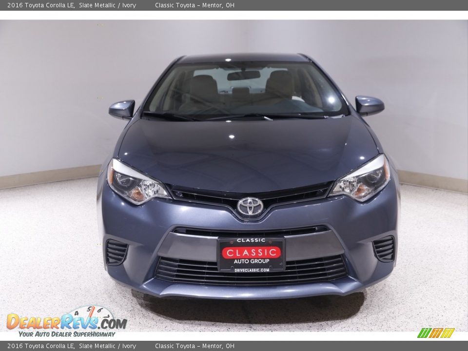 2016 Toyota Corolla LE Slate Metallic / Ivory Photo #2