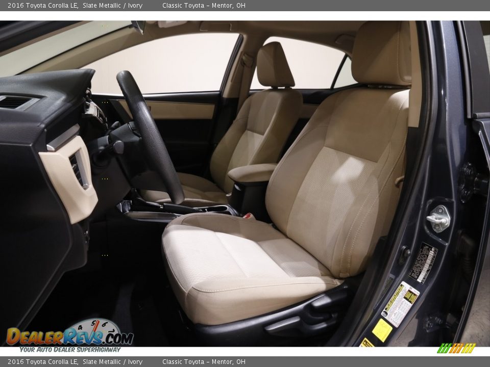 2016 Toyota Corolla LE Slate Metallic / Ivory Photo #5