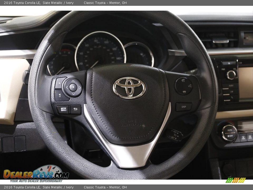 2016 Toyota Corolla LE Slate Metallic / Ivory Photo #6