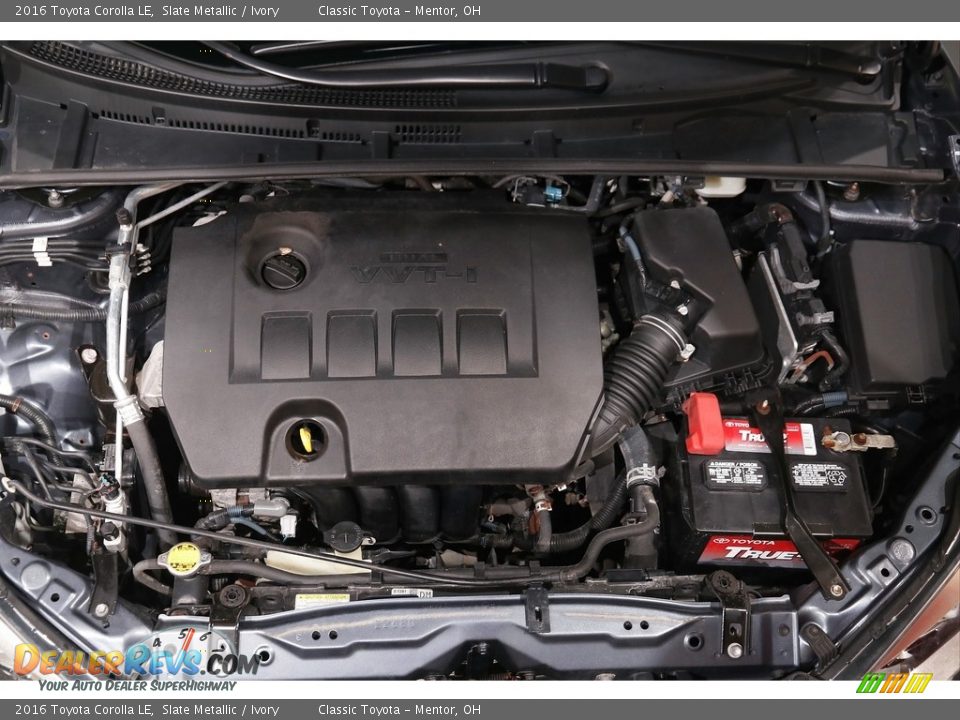 2016 Toyota Corolla LE Slate Metallic / Ivory Photo #16