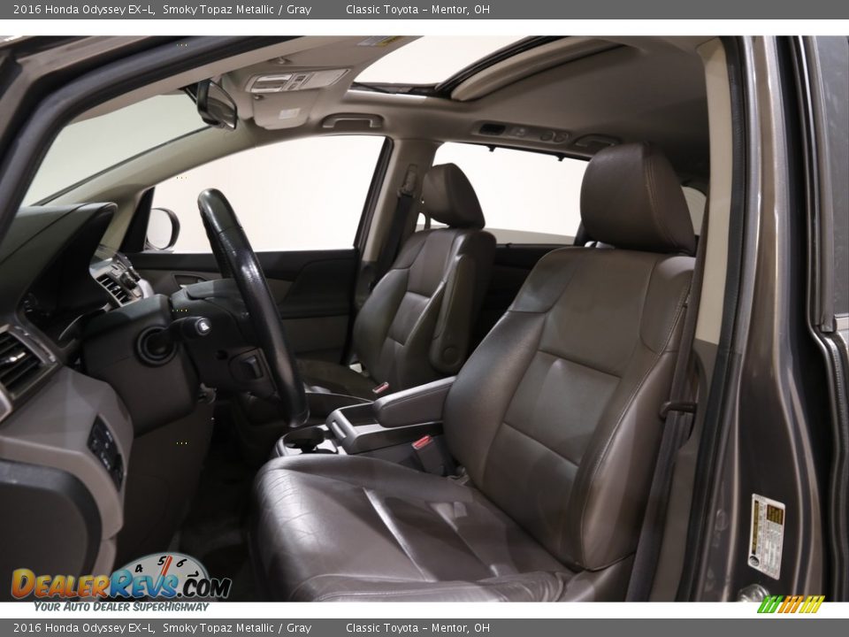 2016 Honda Odyssey EX-L Smoky Topaz Metallic / Gray Photo #5