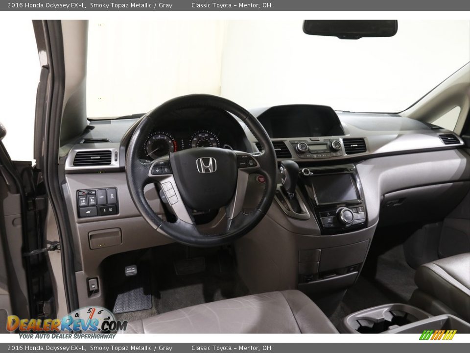 2016 Honda Odyssey EX-L Smoky Topaz Metallic / Gray Photo #6