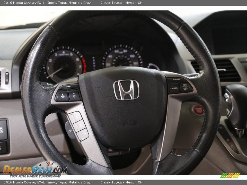 2016 Honda Odyssey EX-L Smoky Topaz Metallic / Gray Photo #7