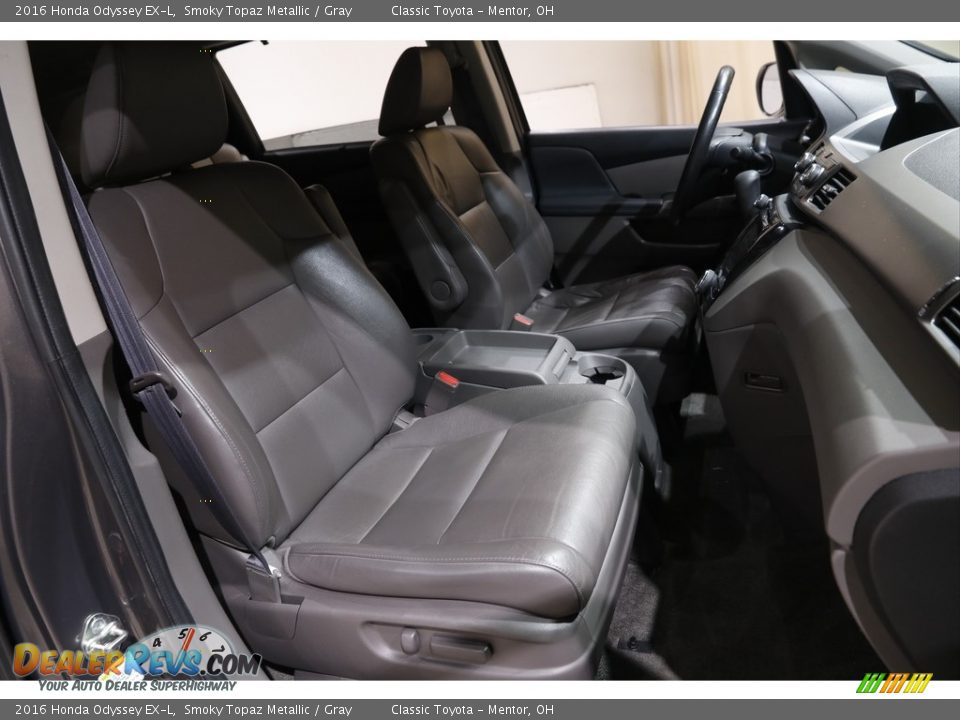 2016 Honda Odyssey EX-L Smoky Topaz Metallic / Gray Photo #16