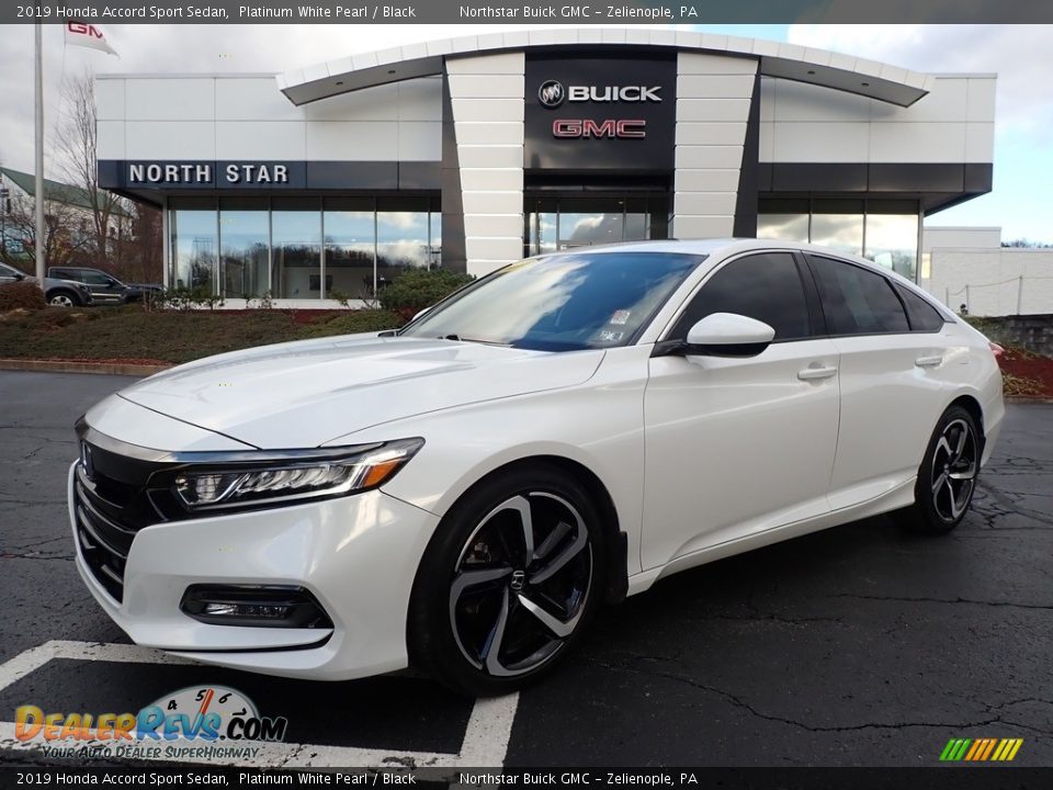 2019 Honda Accord Sport Sedan Platinum White Pearl / Black Photo #1