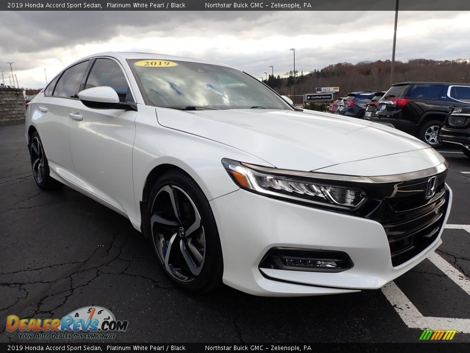 2019 Honda Accord Sport Sedan Platinum White Pearl / Black Photo #4