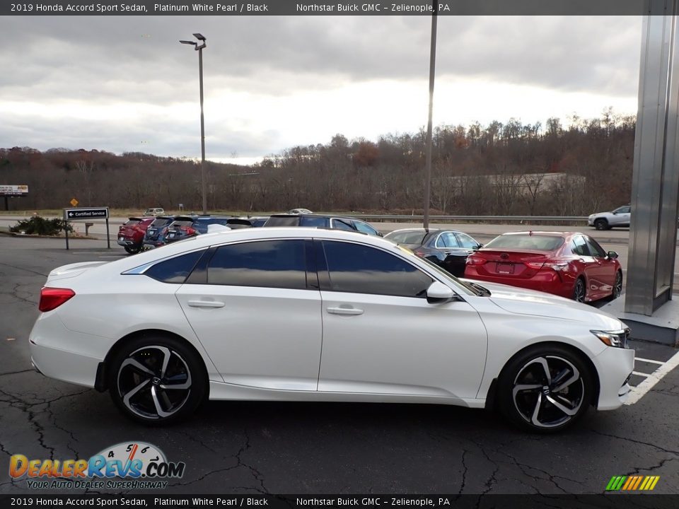 2019 Honda Accord Sport Sedan Platinum White Pearl / Black Photo #5
