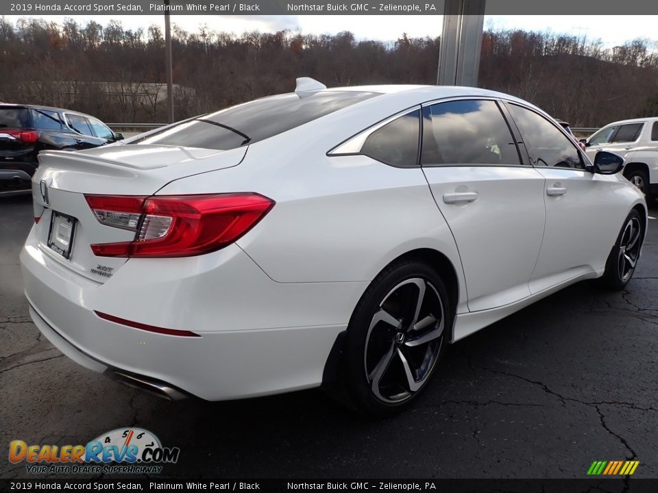 2019 Honda Accord Sport Sedan Platinum White Pearl / Black Photo #9
