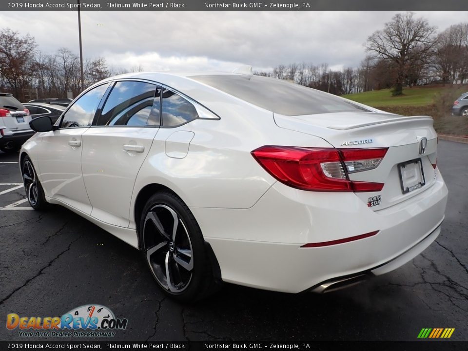 2019 Honda Accord Sport Sedan Platinum White Pearl / Black Photo #12