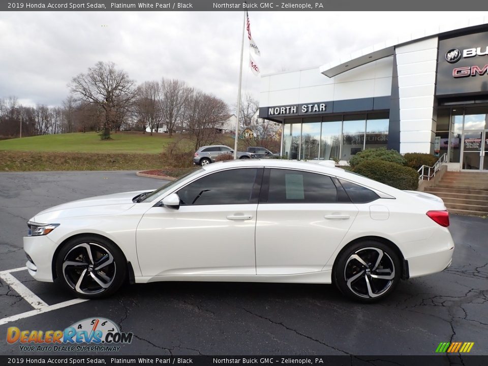 2019 Honda Accord Sport Sedan Platinum White Pearl / Black Photo #13