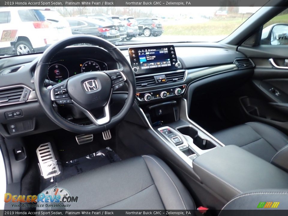 2019 Honda Accord Sport Sedan Platinum White Pearl / Black Photo #18