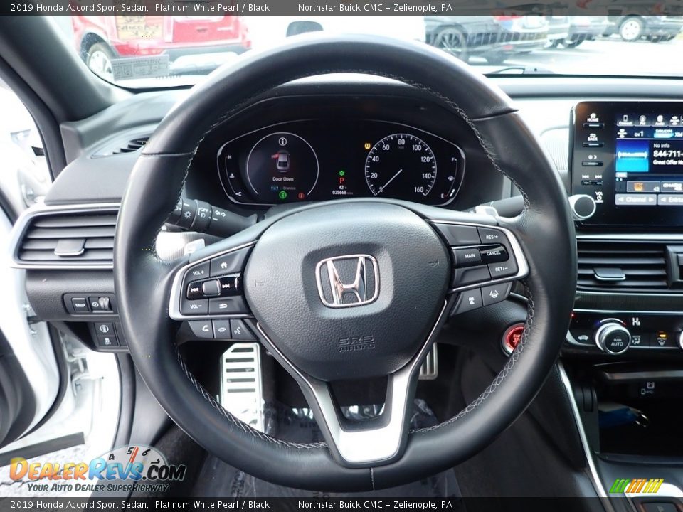 2019 Honda Accord Sport Sedan Platinum White Pearl / Black Photo #21