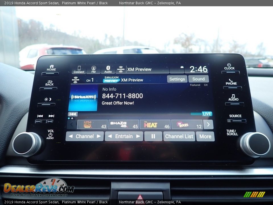2019 Honda Accord Sport Sedan Platinum White Pearl / Black Photo #22