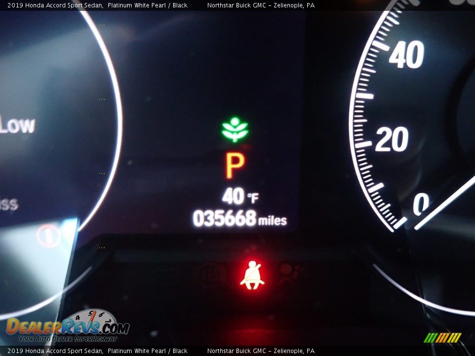 2019 Honda Accord Sport Sedan Platinum White Pearl / Black Photo #30