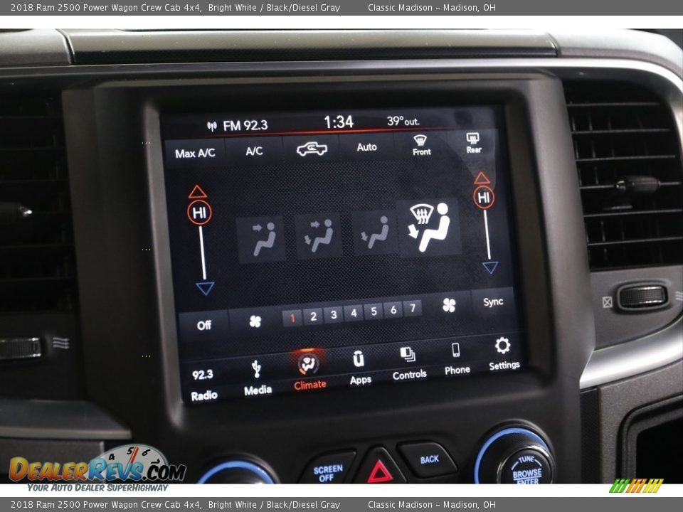 2018 Ram 2500 Power Wagon Crew Cab 4x4 Bright White / Black/Diesel Gray Photo #11