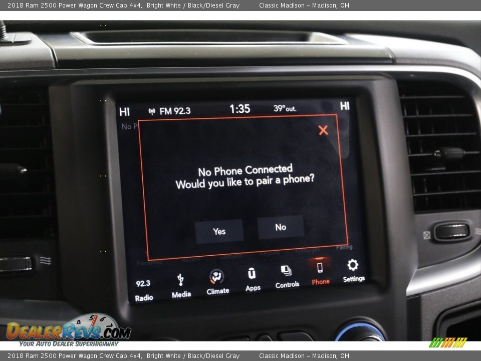 2018 Ram 2500 Power Wagon Crew Cab 4x4 Bright White / Black/Diesel Gray Photo #13