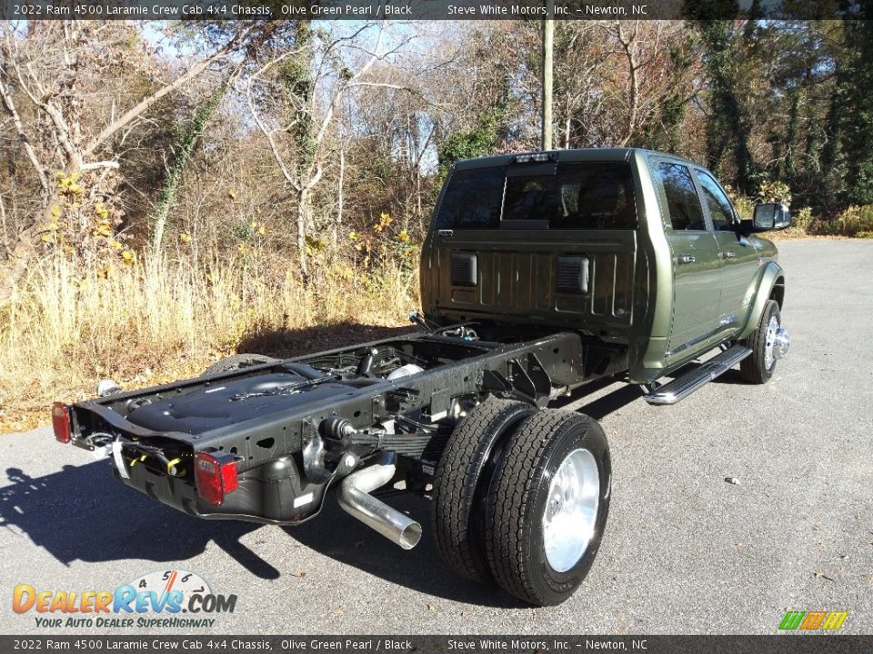 2022 Ram 4500 Laramie Crew Cab 4x4 Chassis Olive Green Pearl / Black Photo #6