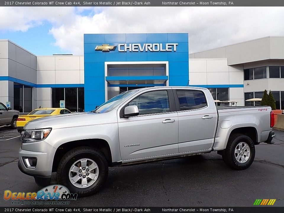 2017 Chevrolet Colorado WT Crew Cab 4x4 Silver Ice Metallic / Jet Black/­Dark Ash Photo #1