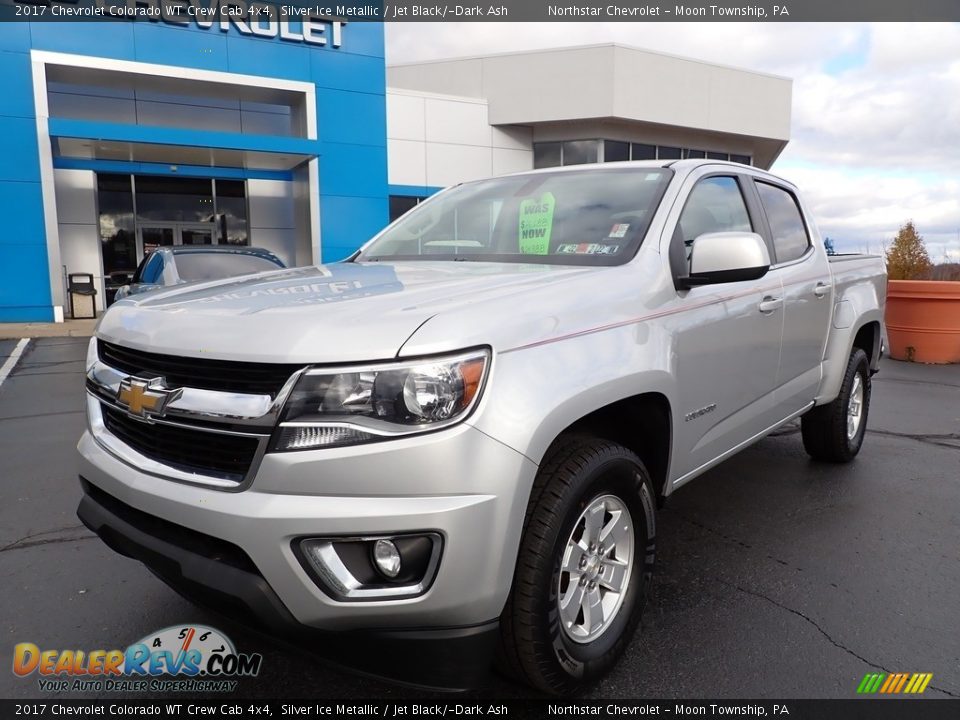 2017 Chevrolet Colorado WT Crew Cab 4x4 Silver Ice Metallic / Jet Black/­Dark Ash Photo #2