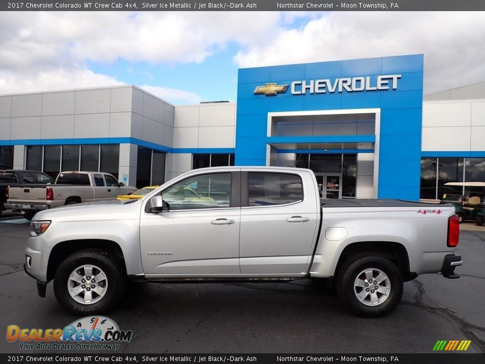 2017 Chevrolet Colorado WT Crew Cab 4x4 Silver Ice Metallic / Jet Black/­Dark Ash Photo #3