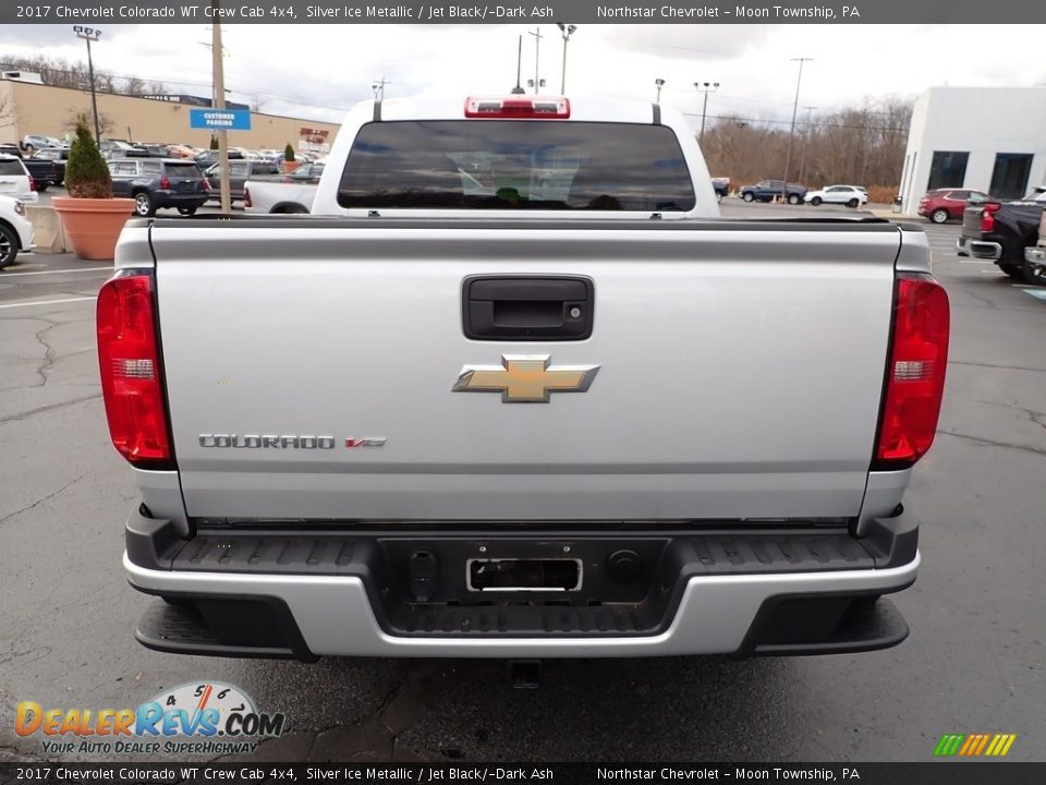 2017 Chevrolet Colorado WT Crew Cab 4x4 Silver Ice Metallic / Jet Black/­Dark Ash Photo #6