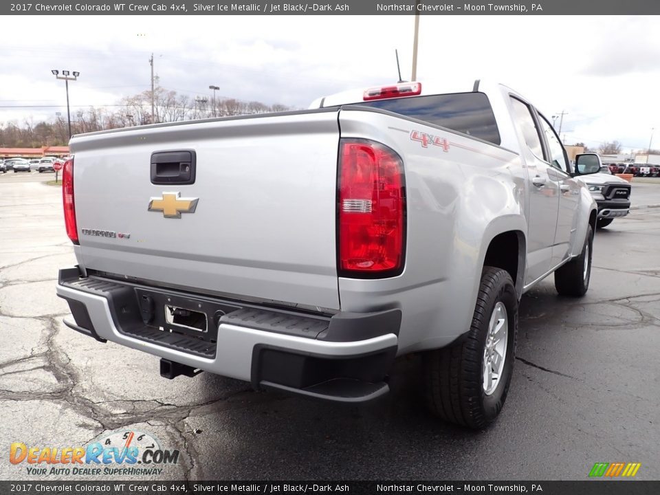 2017 Chevrolet Colorado WT Crew Cab 4x4 Silver Ice Metallic / Jet Black/­Dark Ash Photo #7