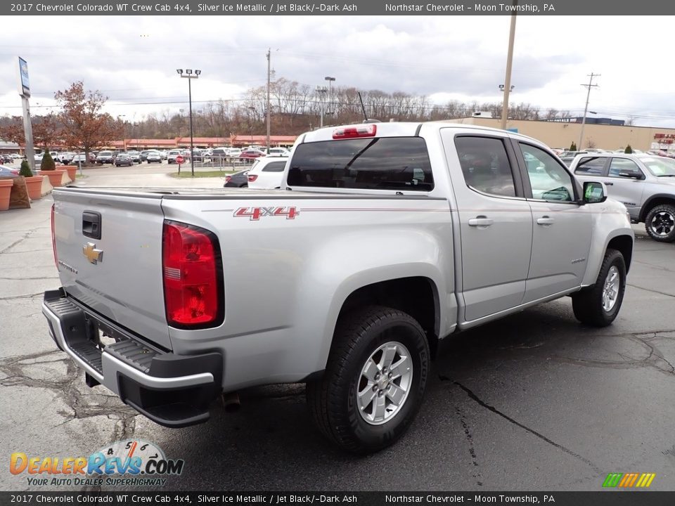 2017 Chevrolet Colorado WT Crew Cab 4x4 Silver Ice Metallic / Jet Black/­Dark Ash Photo #8