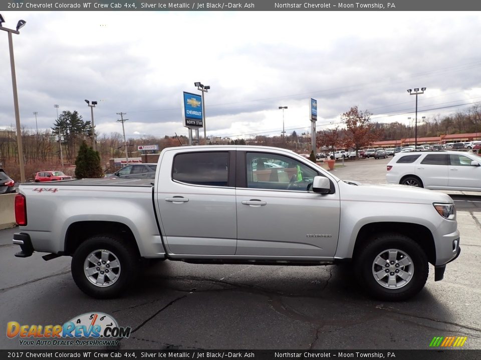 2017 Chevrolet Colorado WT Crew Cab 4x4 Silver Ice Metallic / Jet Black/­Dark Ash Photo #9