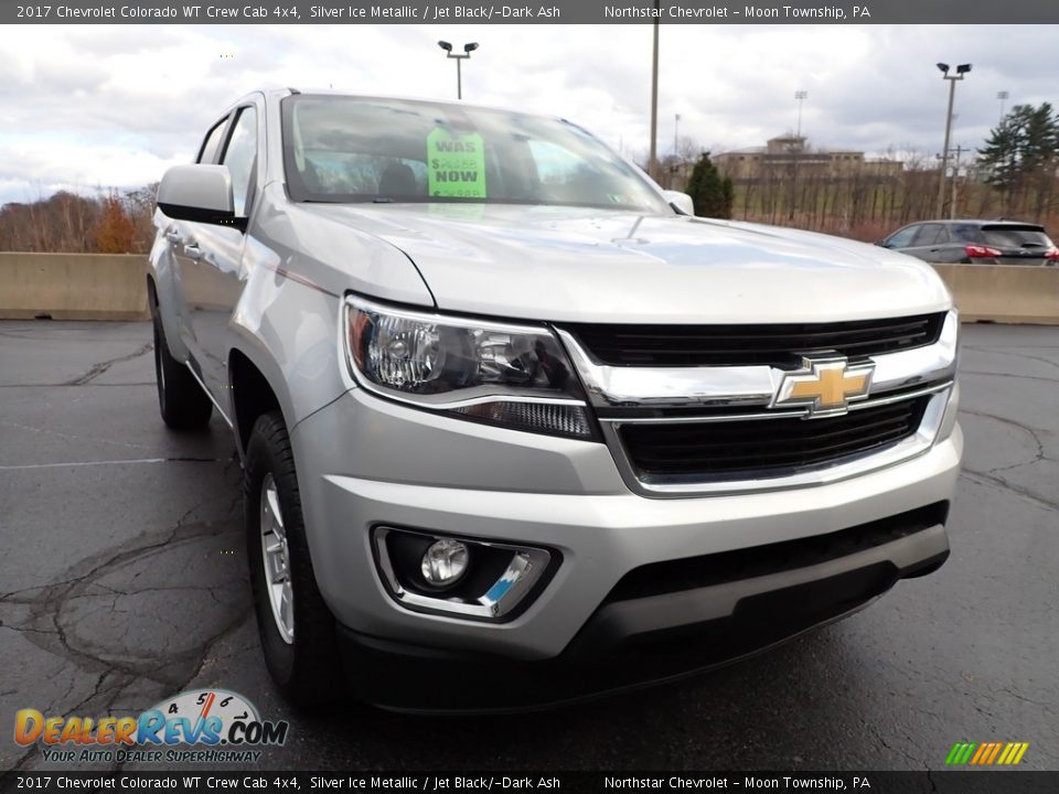 2017 Chevrolet Colorado WT Crew Cab 4x4 Silver Ice Metallic / Jet Black/­Dark Ash Photo #11