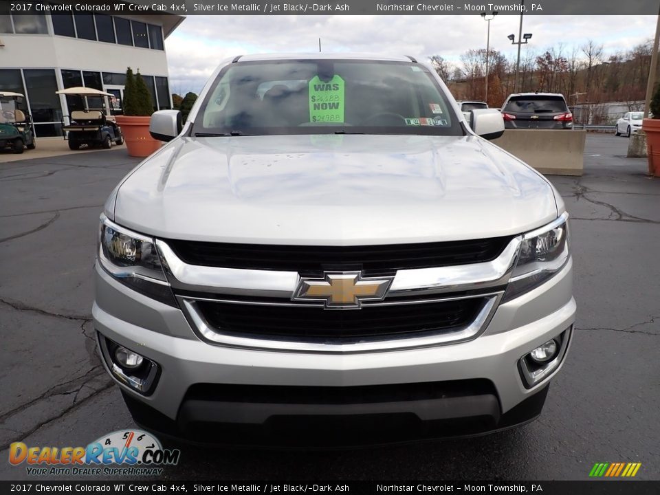 2017 Chevrolet Colorado WT Crew Cab 4x4 Silver Ice Metallic / Jet Black/­Dark Ash Photo #12