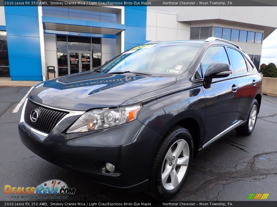 2010 Lexus RX 350 AWD Smokey Granite Mica / Light Gray/Espresso Birds-Eye Maple Photo #2