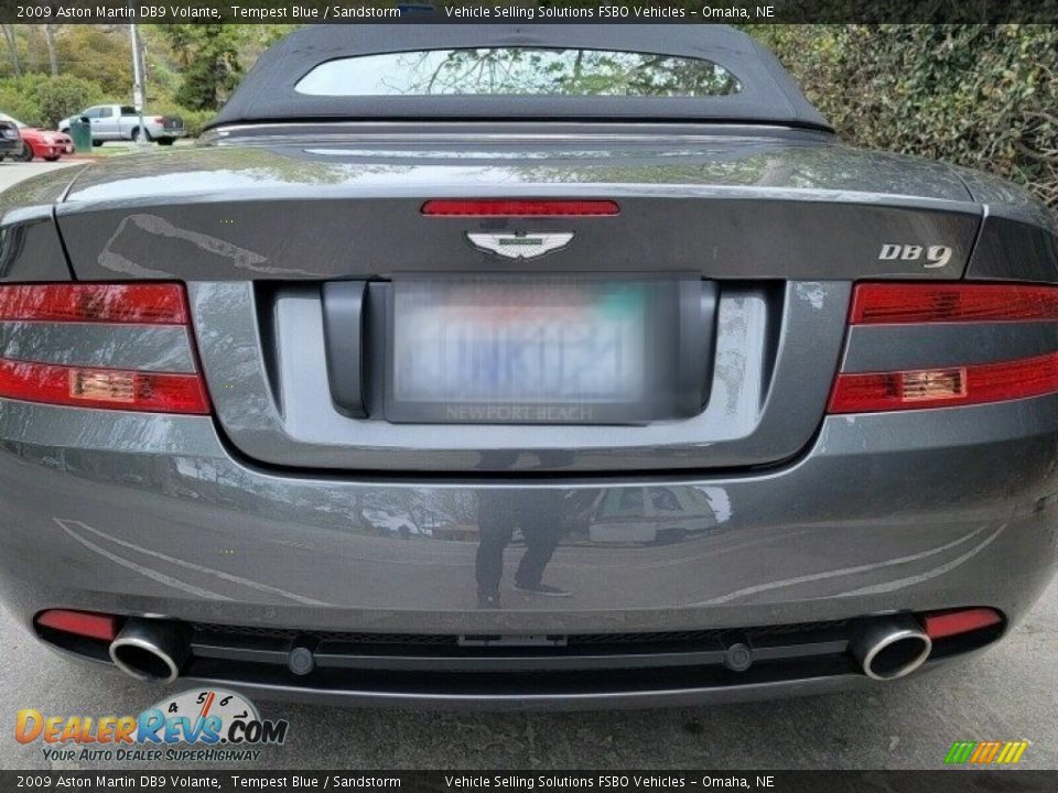 2009 Aston Martin DB9 Volante Tempest Blue / Sandstorm Photo #9