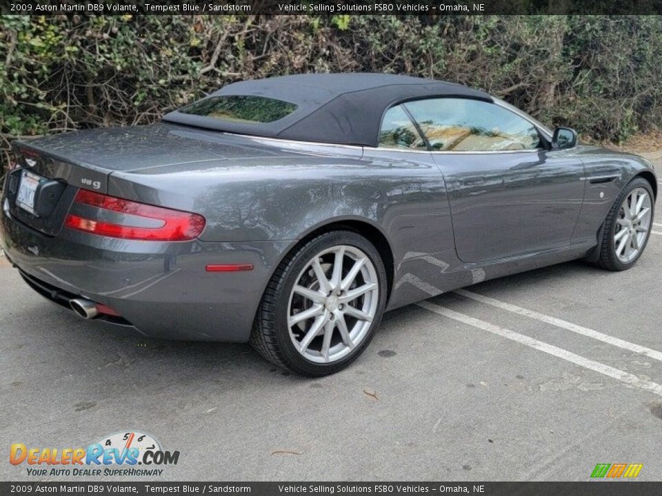 2009 Aston Martin DB9 Volante Tempest Blue / Sandstorm Photo #10