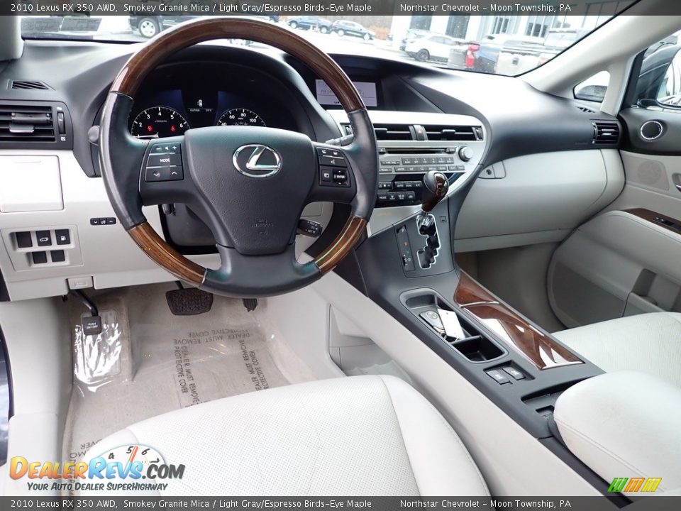 2010 Lexus RX 350 AWD Smokey Granite Mica / Light Gray/Espresso Birds-Eye Maple Photo #23