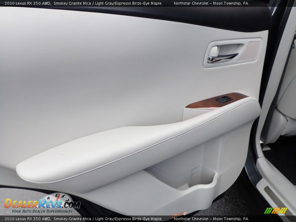 2010 Lexus RX 350 AWD Smokey Granite Mica / Light Gray/Espresso Birds-Eye Maple Photo #24