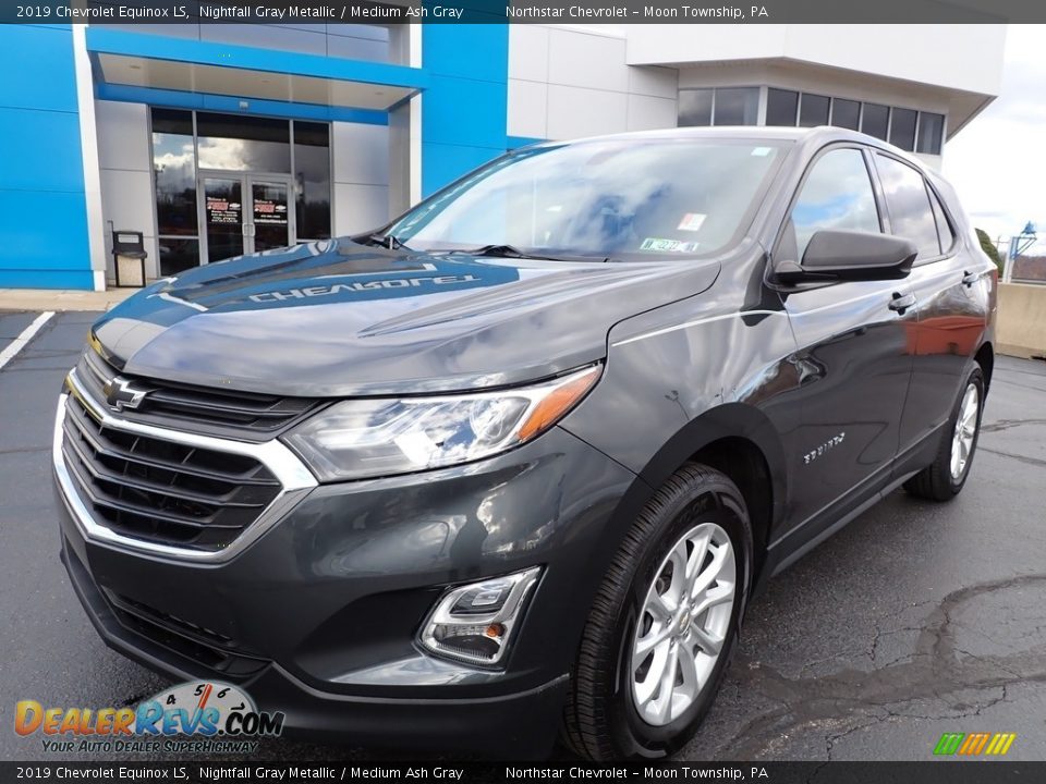 2019 Chevrolet Equinox LS Nightfall Gray Metallic / Medium Ash Gray Photo #2