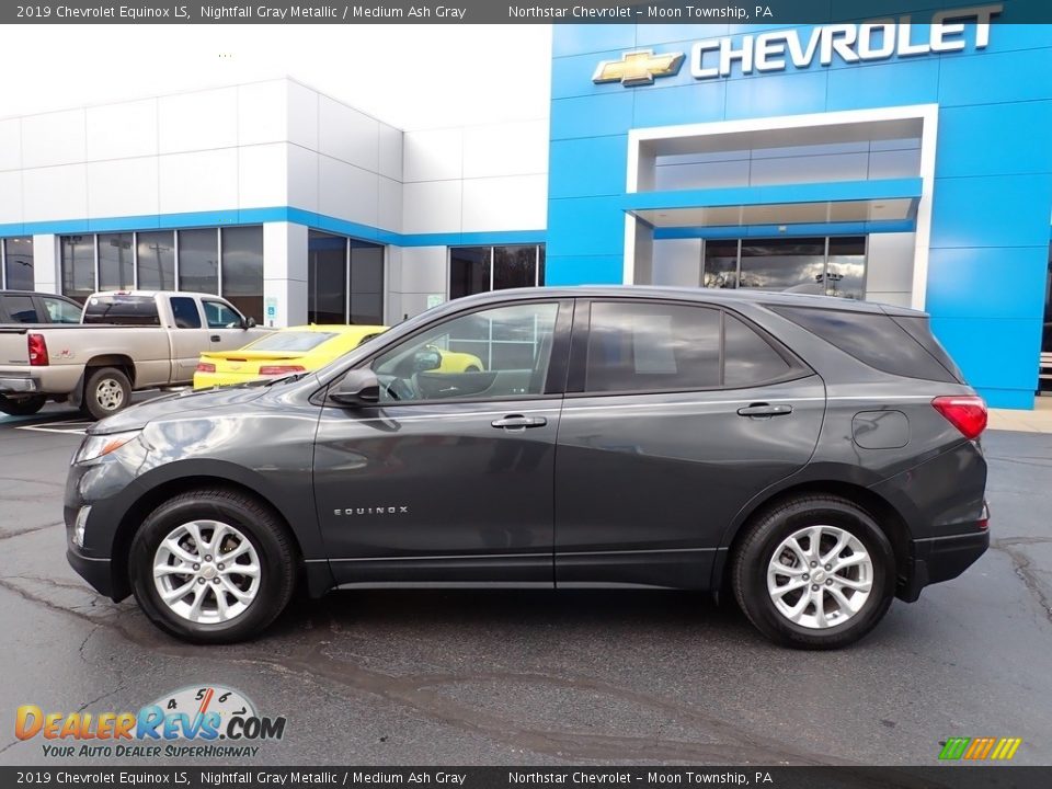 2019 Chevrolet Equinox LS Nightfall Gray Metallic / Medium Ash Gray Photo #3