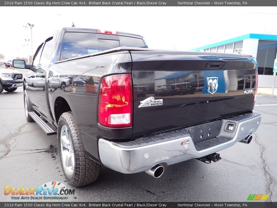 2019 Ram 1500 Classic Big Horn Crew Cab 4x4 Brilliant Black Crystal Pearl / Black/Diesel Gray Photo #5