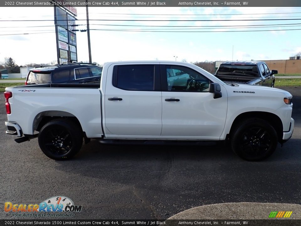2022 Chevrolet Silverado 1500 Limited Custom Crew Cab 4x4 Summit White / Jet Black Photo #2