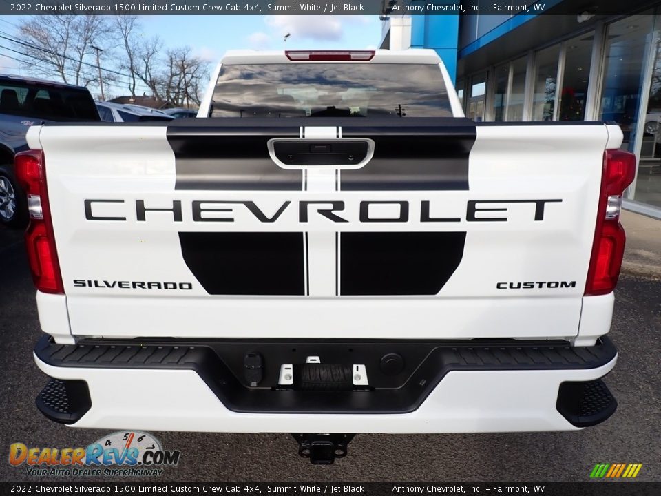 2022 Chevrolet Silverado 1500 Limited Custom Crew Cab 4x4 Summit White / Jet Black Photo #4