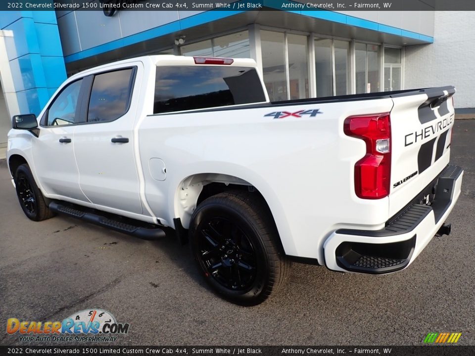 2022 Chevrolet Silverado 1500 Limited Custom Crew Cab 4x4 Summit White / Jet Black Photo #5