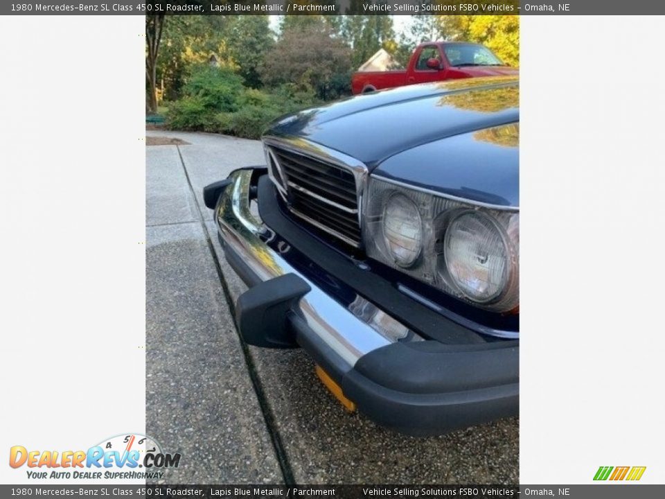 1980 Mercedes-Benz SL Class 450 SL Roadster Lapis Blue Metallic / Parchment Photo #6