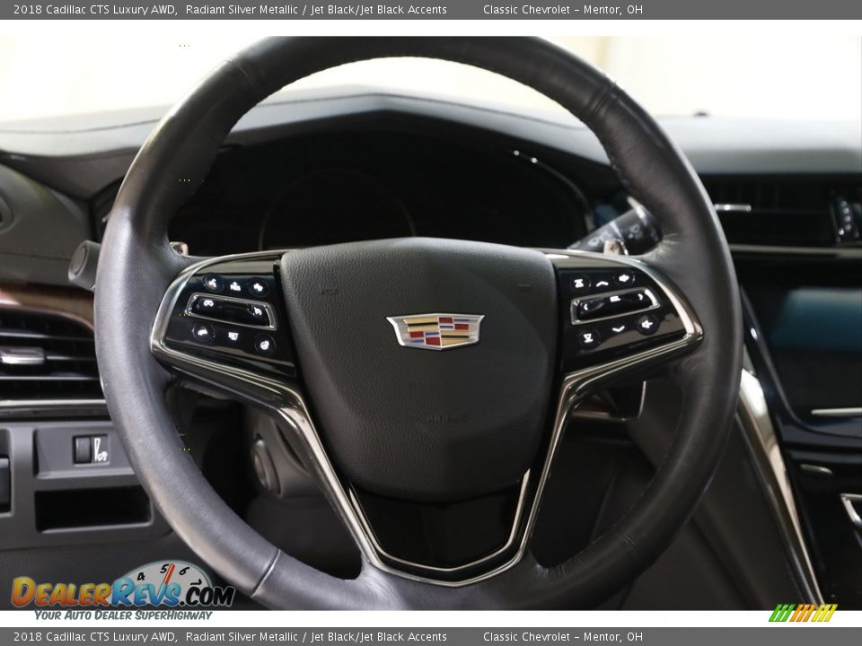 2018 Cadillac CTS Luxury AWD Radiant Silver Metallic / Jet Black/Jet Black Accents Photo #7